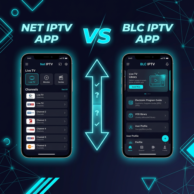 Net IPTV ja BLC IPTV sovellukset